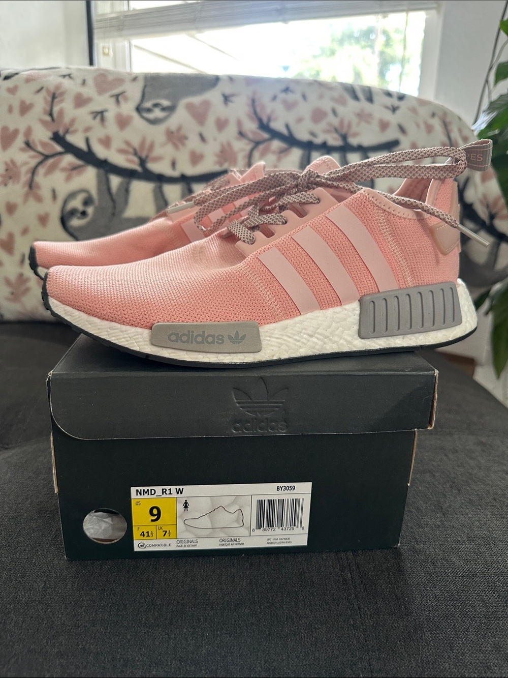 adidas Pink Women's NMD_R1 Lightweight Sneakers